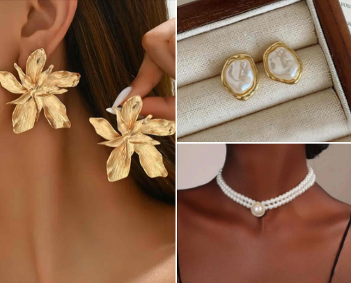 Jewelry that exudes elegance💎🐚😍 cover photo collage