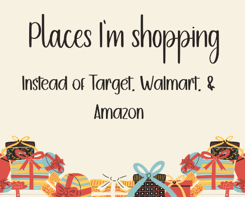 Places I'm shopping this Christmas besides Target, Walmart, & Amazon cover photo collage
