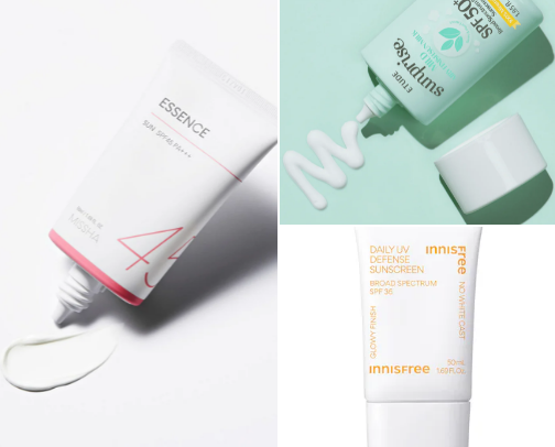 Sunscreens cover photo collage