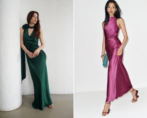 wedding guest dresses (but make it sustainable) cover photo collage