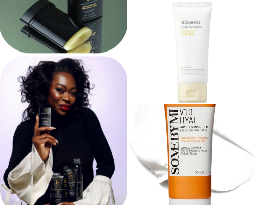 Best sunscreens for dark skin (no white cast) cover photo collage