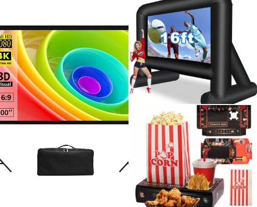 Ultimate Outdoor Movie Night Setup (Backyard Cinema Vibes)#WalmartPartner cover photo collage