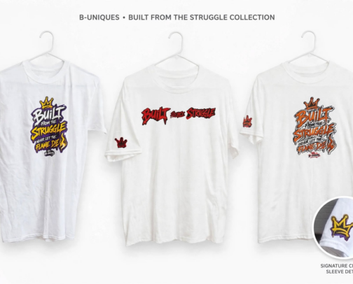 B-uniques built from the struggle cover photo collage