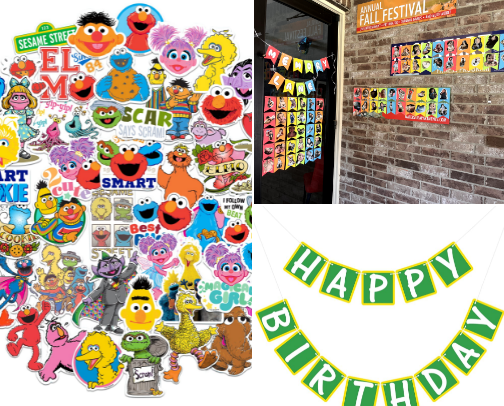 Elmo 2nd Birthday Party cover photo collage