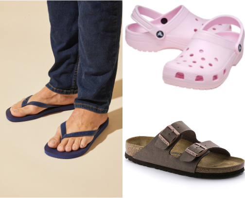 Summer shoes cover photo collage