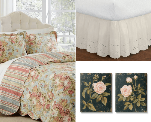 Target Cottagecore Bedroom Home Decor Gift Guide cover photo collage