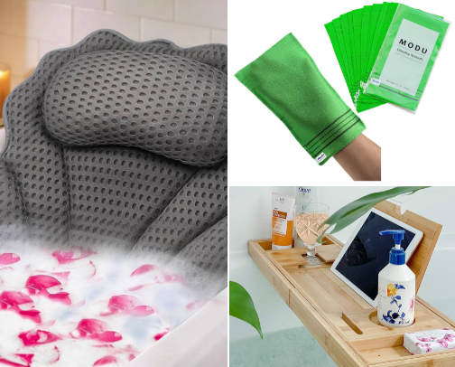 Bathtub needs cover photo collage