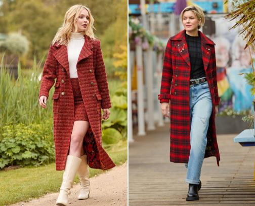 WOMEN’S AUTUMN AND WINTER 2025 COATS cover photo collage