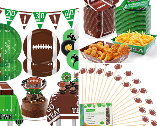 Football Party cover photo collage