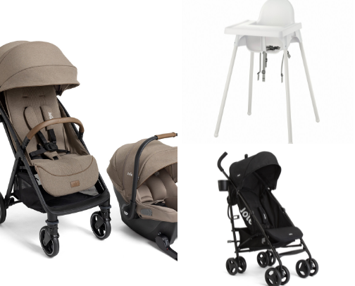 Baby gear for grandmas house cover photo collage