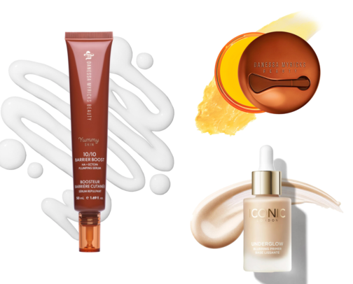 Glowy, dewy skin base ✨✨ cover photo collage