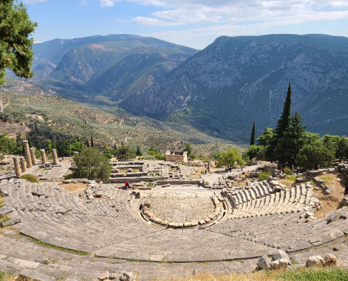 Delphi: essential travel tips cover photo collage