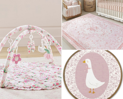 Bow/coquette/millennial themed baby girl nursery ideas!🎀🎀 cover photo collage