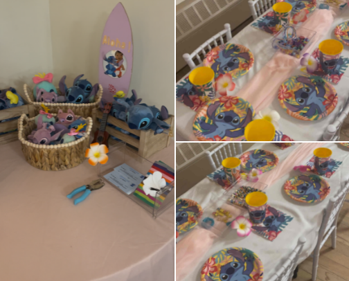 Stitch birthday party cover photo collage
