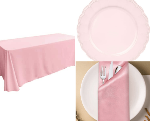 The Perfect Pink Wedding! cover photo collage