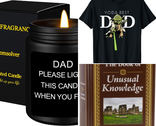 Celebrating Dad- Gifts for Dad cover photo collage
