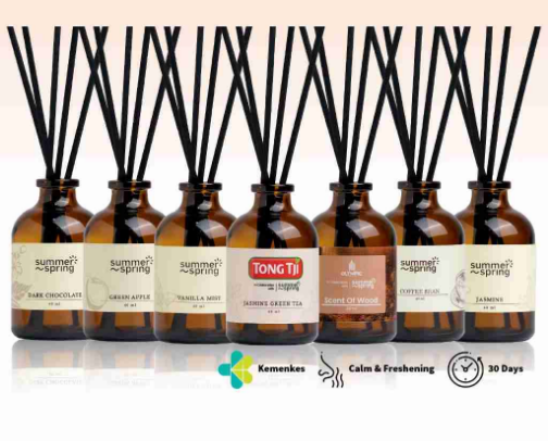 Reed Diffuser Summer Spring - Pengharum Ruangan Untuk Aromaterapi Ruang Favoritmu cover photo collage