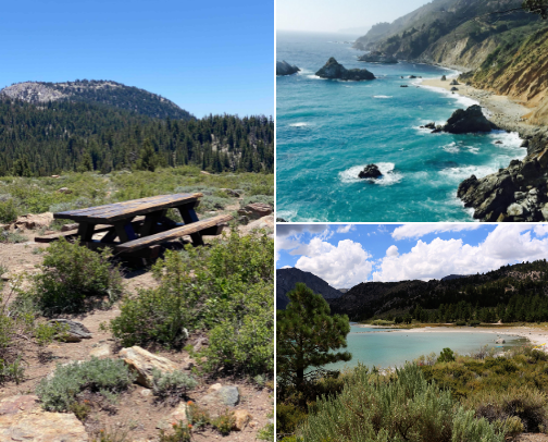 Beautiful Campsites to Explore in California cover photo collage