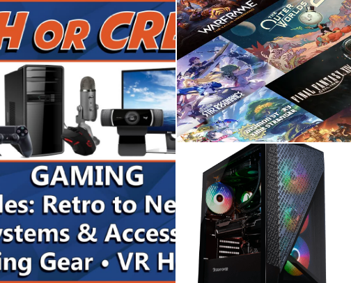 Gaming and Pc cover photo collage