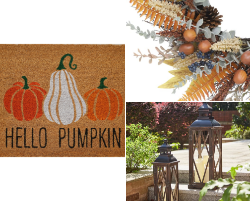 Festive Fall Front Porch Decor cover photo collage