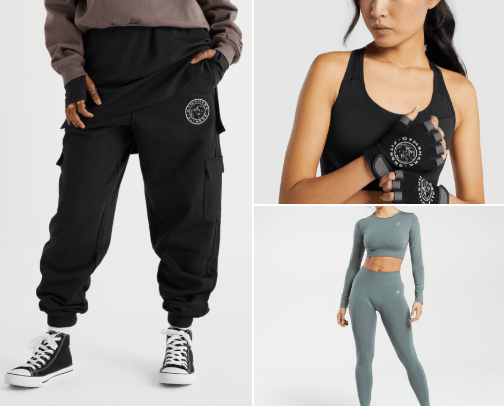 workout gear cover photo collage