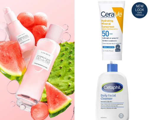 Skin care cover photo collage