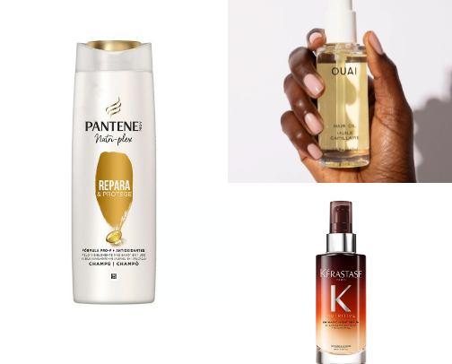 Hair products that my dyed and dry hair loves! 🫶🏻 cover photo collage