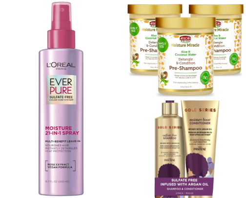 Drugstore Hair Products for Coily/Curly Hair cover photo collage
