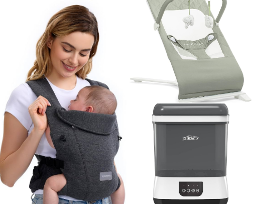 Affordable Newborn and Baby Essentials on Amazon cover photo collage