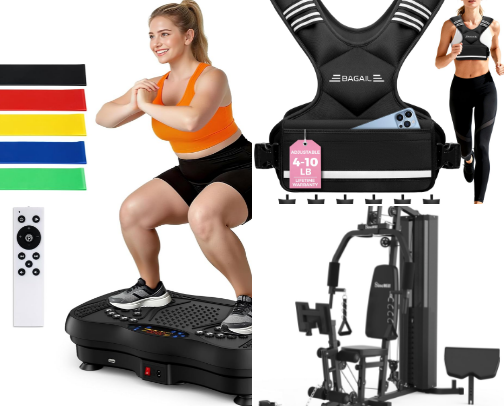 workout equipment finds from amazon cover photo collage