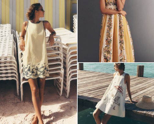 Anthropology Summer Dresses cover photo collage