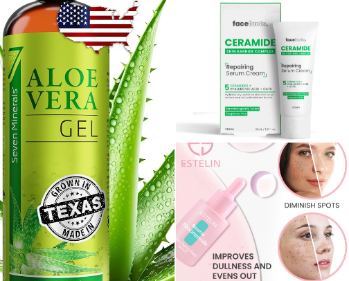 Tested and trusted products for  Solving Different  Skin problems.Acne,Skin tags, Wrinkles, Pigments, Sunburn, Eczema etc Get the fast and effective solutions here cover photo collage