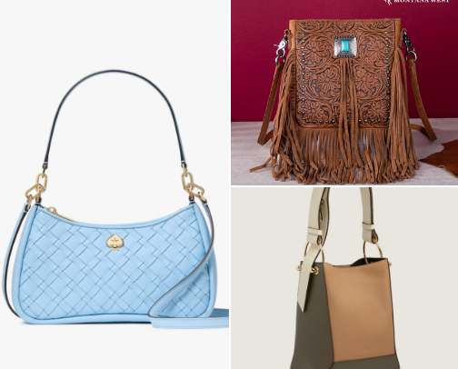 Handbags and accessories for any occasion cover photo collage