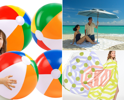 Beach essentials cover photo collage
