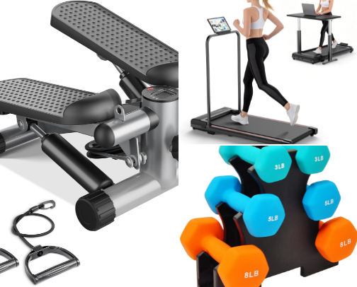 Fitness & Simple Exercise Equipment cover photo collage