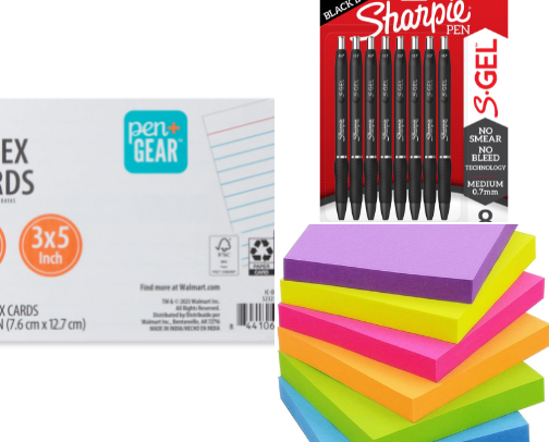 Items that will help you get that A cover photo collage