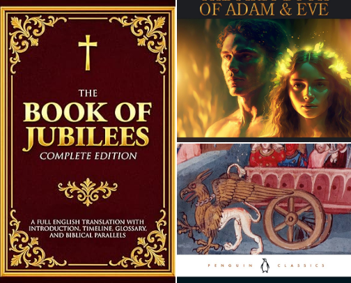 Biblical books cover photo collage