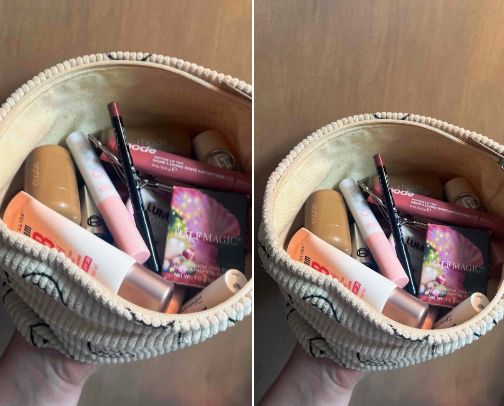 What’s in my makeup bag? (my every day makeup look+skincare) cover photo collage
