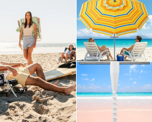 My favorite beach must haves cover photo collage