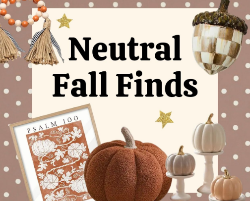 Neutral Fall Favorites cover photo collage