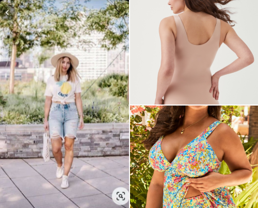 Summertime beach wear cover photo collage