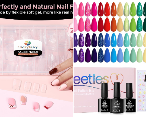 DIY Gel X Nails cover photo collage