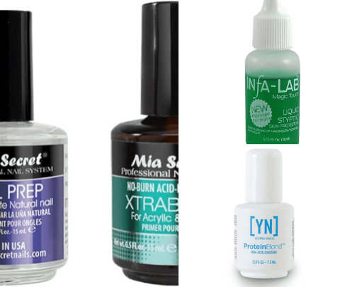 Preparers for nails cover photo collage
