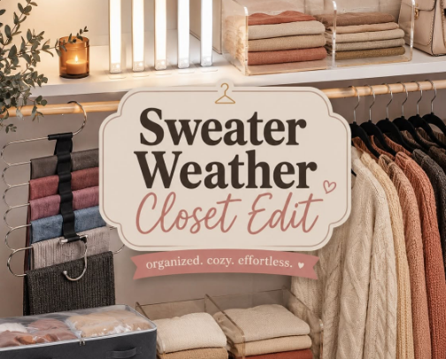 Sweater Weather Closet Edit cover photo collage