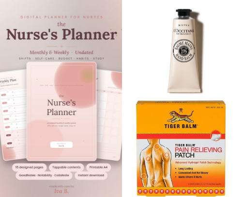 Nurse Favorites: 15 Essentials for Long Shifts and life cover photo collage