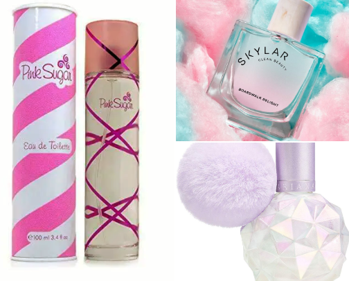 Perfumes & mist that smell like candy 🍬🍭🍫 cover photo collage