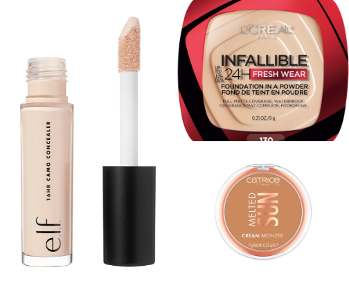 Best drugstore makeup cover photo collage