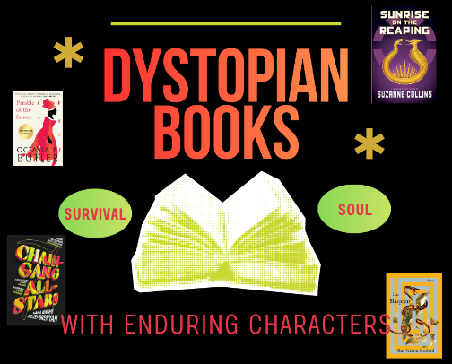 Survival & Soul: Dystopian Books with Enduring Characters cover photo collage