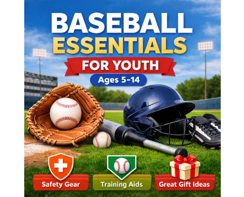 Youth Baseball Essentials - Ultimate Guide cover photo collage