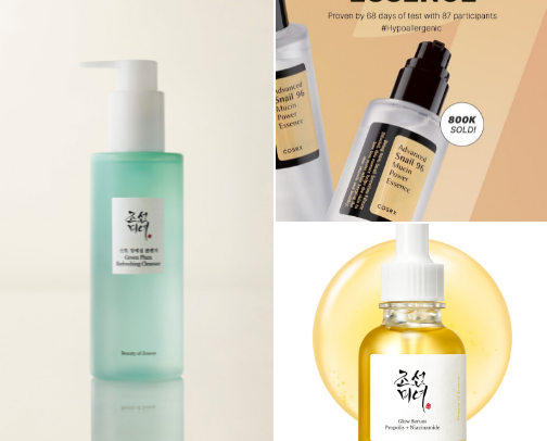 5 Best Korean Skincare Products for Glowing Skin cover photo collage